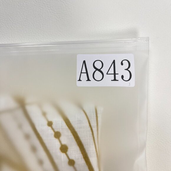 NWOT Farm Rio Midi Skirt Off-White/Beige Lace Nature Wavy Hem Linen Size L - Picture 12 of 12